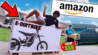 Buying Amazons CHEAPEST Electric DIRTBIKE  BestQuality [upl. by Nasia]