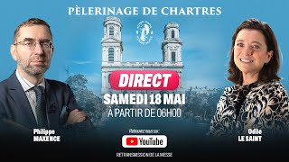 🔴 CHARTRES TAPPELLE  LA MESSE DE LANCEMENT DU 42e PÈLERINAGE DE CHARTRES [upl. by Lodge821]