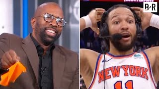 Jalen Brunson Reacts to Kenny Smith Giving Up on the Knicks 😂  Inside the NBA [upl. by Wills]