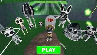 ZOO KEEPER RIP  ZOONOMALY PRISON CELL RUN OBBY All Morphs Unlocked Full Gameplay obby roblox [upl. by Kaz]