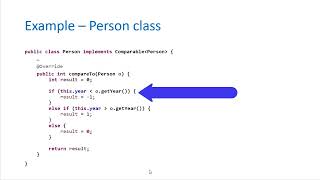 Introduction to the Comparable Interface amp compareTo in Java [upl. by Herv]