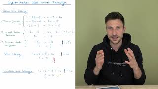 Systematisches Lösen linearer Gleichungen [upl. by Ydak336]