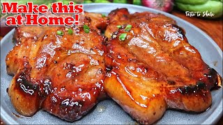 Amazing SECRET to a Delicious PORK recipe that melts in your mouth 💯✅ SIMPLE WAY to COOK Pork Steak [upl. by Anaidiriv]