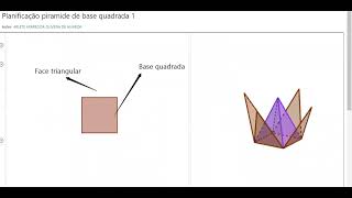 Planificação da pirâmide base quadrada [upl. by Yvan796]