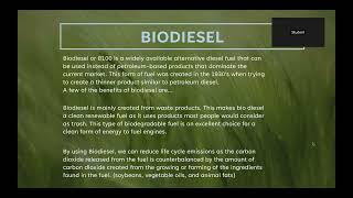 BioDiesel Project [upl. by Kriss]