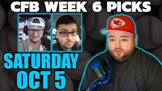 Live College Football Week 6 Bets With Kyle Kirms CFB Picks Saturday October 5 [upl. by Atnima]