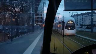 Tram Cab Ride Ligne 6 du tramway de Lyon  Debourg ➡ Hopitaux Est  Pinel [upl. by Irrab]