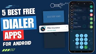 5 Best Free Dialer Apps For Android 🔥 ✅  With Call Recorder 📞  Full Features [upl. by Mayes]