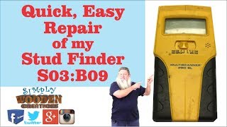 Quick Easy Repair of my Stud Finder S03B09 [upl. by Dara]