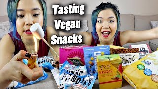 MUST TRY VEGAN SNACKS Vegan Taste Test [upl. by Nesila141]