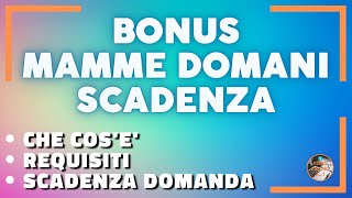 Come richiedere Bonus Mamme domani [upl. by Kroo]