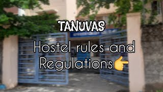 TANUVAS  Hostel rules and Regulations 👉 vet veterinary tanuvas bvsc [upl. by Eylrahc]