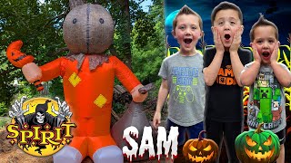 NEW Sam Animated Inflatable Spirit Halloween 2024  Unboxing Trick R Treat Sam [upl. by Peednas]