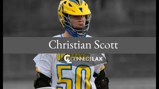 Christian Scott Lacrosse Highlights  GA 2019  Def Faceoff LSM [upl. by Ring]