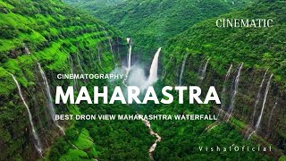 MAHARASHTRA in Monsoon  Best Drone View Waterfalls  Kalu Waterfall  Malshej Ghat [upl. by Nauqal]