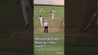 Mohammad Shami Bowling In Ranji trophy match 4 wicket cricket mohammedshami ytshots shorts [upl. by Arvind]