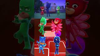 PJ Masks  Gekko 🆚 Owlette 🆚 CatBoy 🆚 Night Ninja X Dance Song Tiles Hop EDM Rush shorts [upl. by Mireille76]