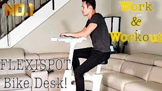 Flexispot Desk Bike  Cycle Sit or Stand Up Exercise While You Work [upl. by Eel524]