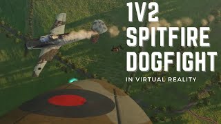 1v2 Spitfire Dogfight over Normandy  DCS  Varjo Aero amp RTX 4090 [upl. by Shanks943]