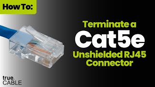 How To Terminate a Cat5e RJ45 Connector  The Correct Way [upl. by Shelba944]