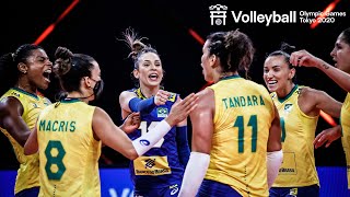 Brilliant Plays of Womens Team Brazil 🇧🇷 2x Olympic Champion  Volleyball World [upl. by Huberty399]