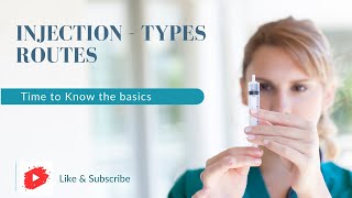 Basics of Injection Types routes  Nutshell [upl. by Eendyc625]