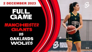 Manchester Giants vs Oaklands Wolves Championship  LIVE [upl. by Meredi684]