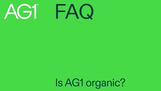 Is AG1 organic [upl. by Atirehc708]