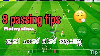 ⚽️ ധാ എത്തി 🥅 8 Passing Tips  PES 2024  eFootball 2024  Malayalam tutorial with gameplay [upl. by Clark]