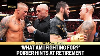 This could be it honestly  Dustin Poirier hints retirement after Islam Makhachev loss at UFC 302 [upl. by Enois]