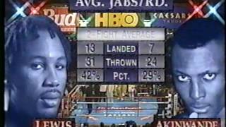 Lennox Lewis vs Henry Akinwande [upl. by Cyrus]