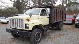 1990 GMC Topkick Dumptruck Start Up Engine and In Depth Tour [upl. by Antonella]