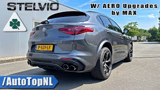 ALFA ROMEO Stelvio Quadrifoglio REVIEW on AUTOBAHN NO SPEED LIMIT by AutoTopNL [upl. by Errecart]