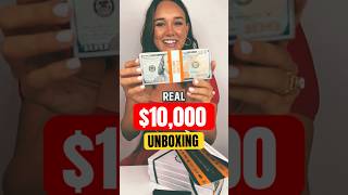 Unboxing 10000 in Realistic Prop Movie Money Real Aged Review [upl. by Assiran]