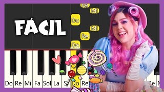 MIS PASTELITOS CANCIÓN  MIS PASTELITOS 10 AÑOS  TUTORIAL PIANO FÁCIL 🧁🍭 [upl. by Araid]