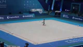 Salome Pazhava GEO 30 European Championship Rhythmic Gymnastics 2014 Baku [upl. by Pendleton]