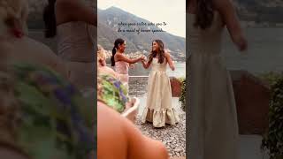 Maid of honor at your service maidofhonorspeech wedding lakecomoitaly lakecomowedding [upl. by Landri34]