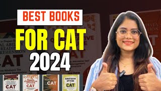 Best BOOKS 📚for CAT 2024 Preparation  CAT Exam Self Preparation ✅  VARC DILR QUANT [upl. by Mackey377]