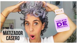 ME MATIZO LAS CANAS CON VIOLETA DE GENCIANA Gray hair [upl. by Crawford]