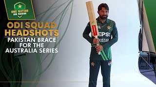 ODI Squad Headshots ✅  Pakistan Brace for the Australia Series 🏏  PCB  MA2A [upl. by Gulick]