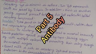 Antibody IgA part 5 immunology [upl. by Ynffit29]