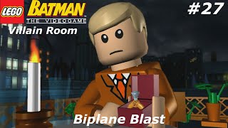 Lego Batman The Video Game 100 Walkthrough Part 27 No Commentary Biplane Blast [upl. by Tnemelc655]