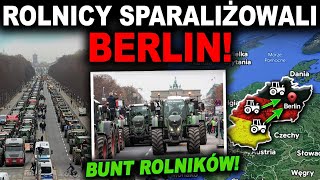 BUNT NIEMIECKICH ROLNIKÓW OGROMY PROTEST W CENTRUM BERLINA [upl. by Lili]