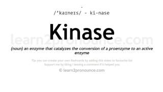 Pronunciation of Kinase  Definition of Kinase [upl. by Irwinn]