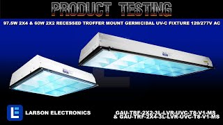 975W 2X4 amp 60W 2X2 Recessed Troffer Mount Germicidal UVC Fixture 120277V AC [upl. by Narret]