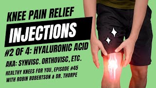 4 Knee Pain Relief Injections 2 Hyaluronic Acid Synvisc Orthovisc etc Part 2 of 3 [upl. by Zaob]