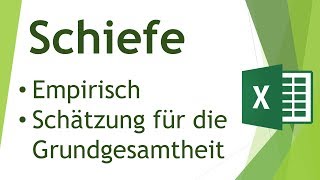 Schiefe in Excel berechnen  Daten analysieren in Excel 6 [upl. by Rustice109]