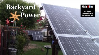 Three operational DIY offgrid backyard solar panel arrays in suburbia [upl. by Astto84]