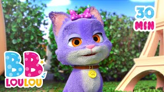 🐱Petit Chat Petit Chat  Chansons et comptines pour bébé  BB LouLou [upl. by Labotsirc]