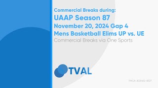 Commercial Breaks of One Sports during UAAP S87 Mens UP vs UE  November 20 2024 Gap 4 [upl. by Schell]